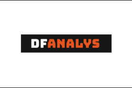 Logotyp och webbplats för DF Analys